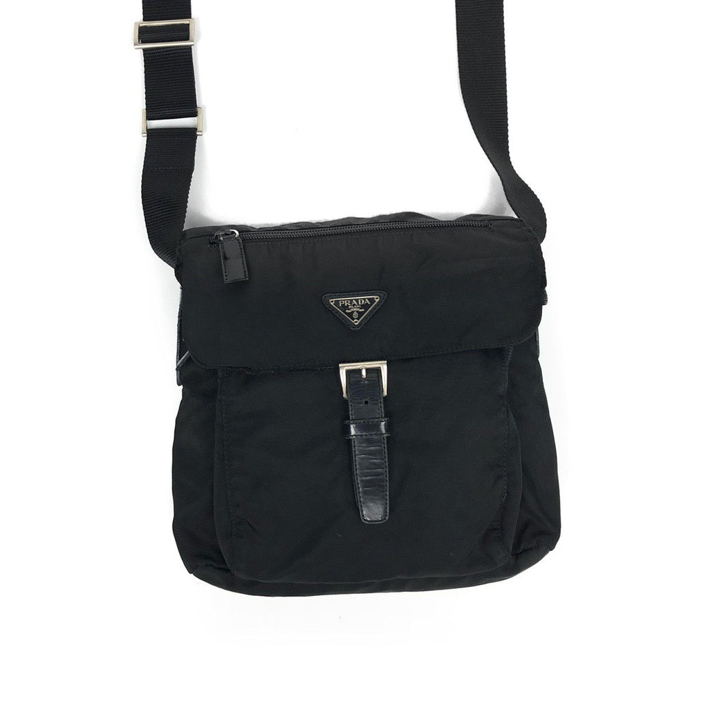 PRADA NYLON BUCKLE CROSSBODY BAG