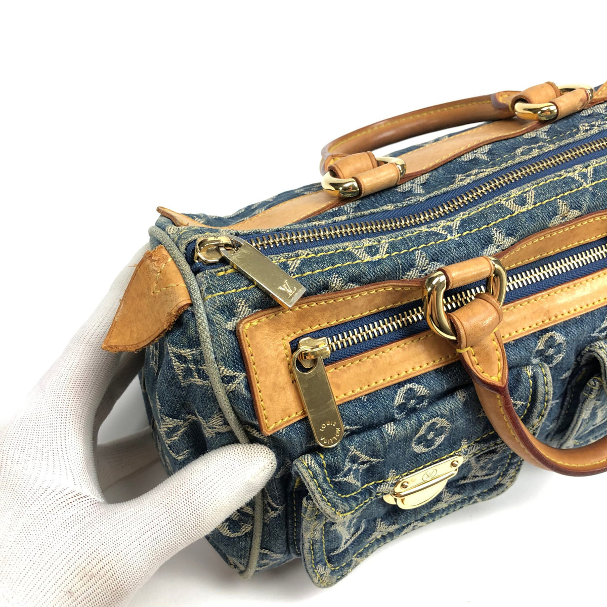 LOUIS VUITTON NEO SPEEDY DENIM BAG