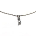 CHRISTIAN DIOR VERTICAL SPELL-OUT NECKLACE