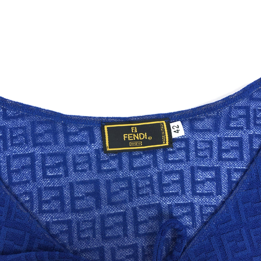 FENDI ZUCCA SHEER TOP