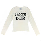 CHRISTIAN DIOR ‘J’ADORE DIOR’ LONG SLEEVE TOP