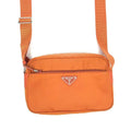 PRADA NYLON BURNT ORANGE CROSSBODY BAG