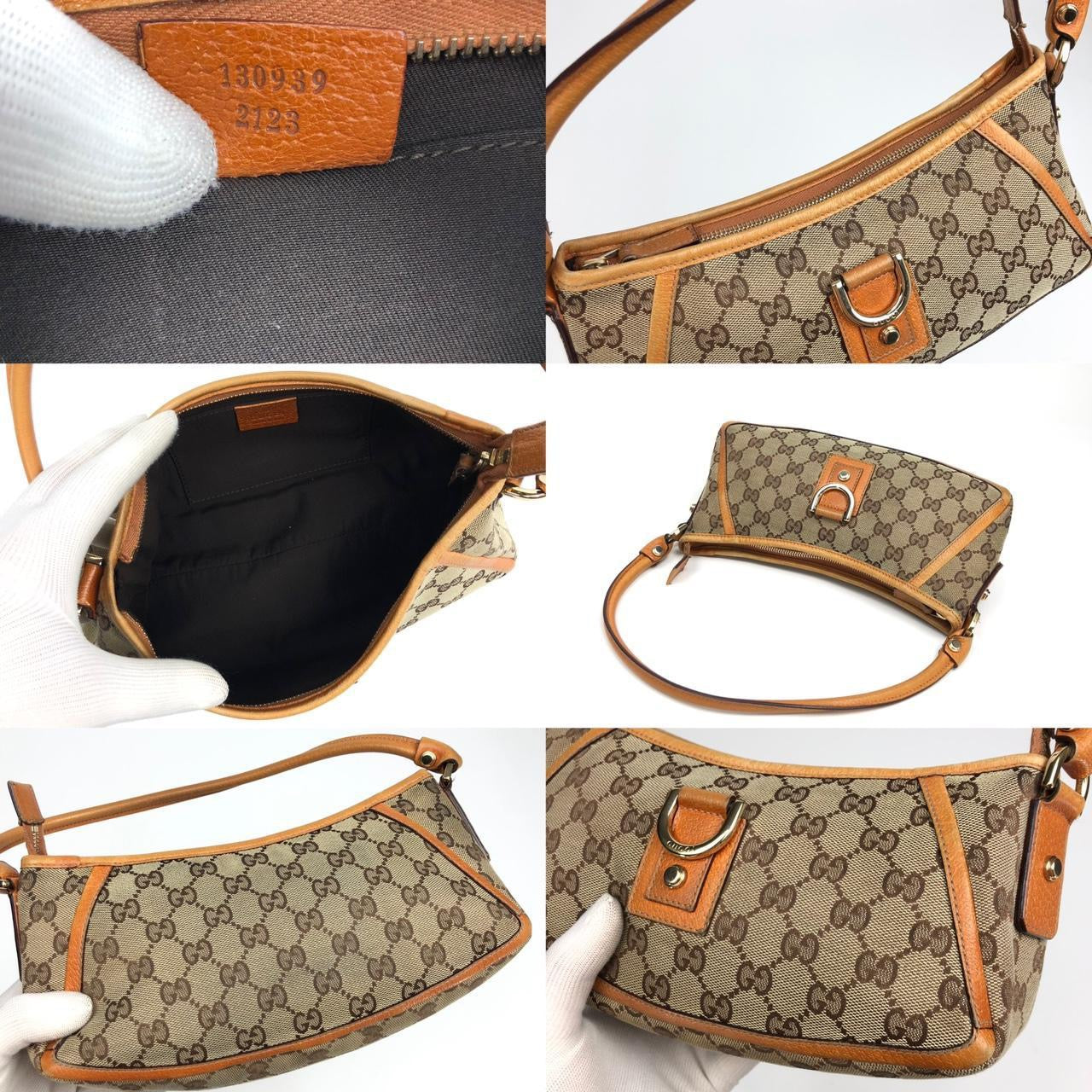 GUCCI MONOGRAM SHOULDER BAG