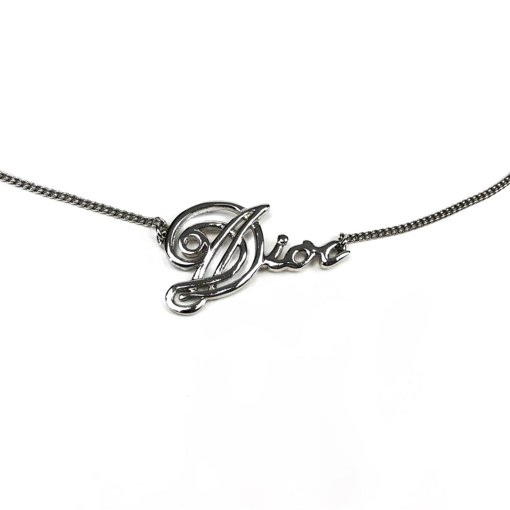CHRISTIAN DIOR SPELL-OUT NECKLACE