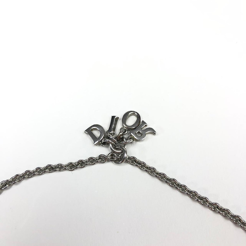 CHRISTIAN DIOR SPELL-OUT NECKLACE