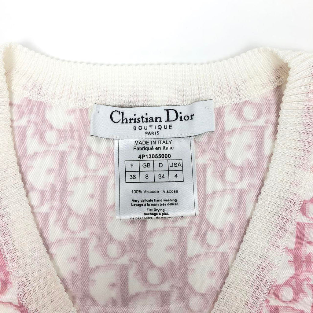 CHRISTIAN DIOR MONOGRAM SLEEVELESS JUMPER