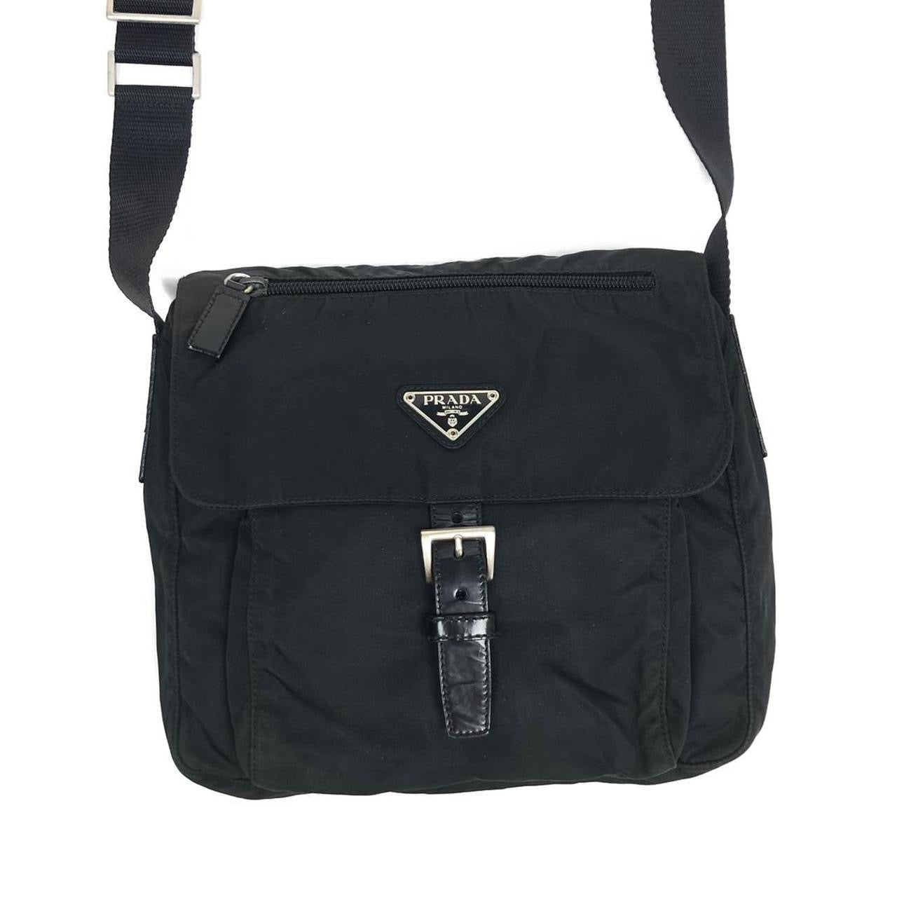 PRADA NYLON BUCKLE CROSSBODY BAG