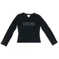 CHRISTIAN DIOR DIAMANTÉ SPELL-OUT LONG SLEEVE