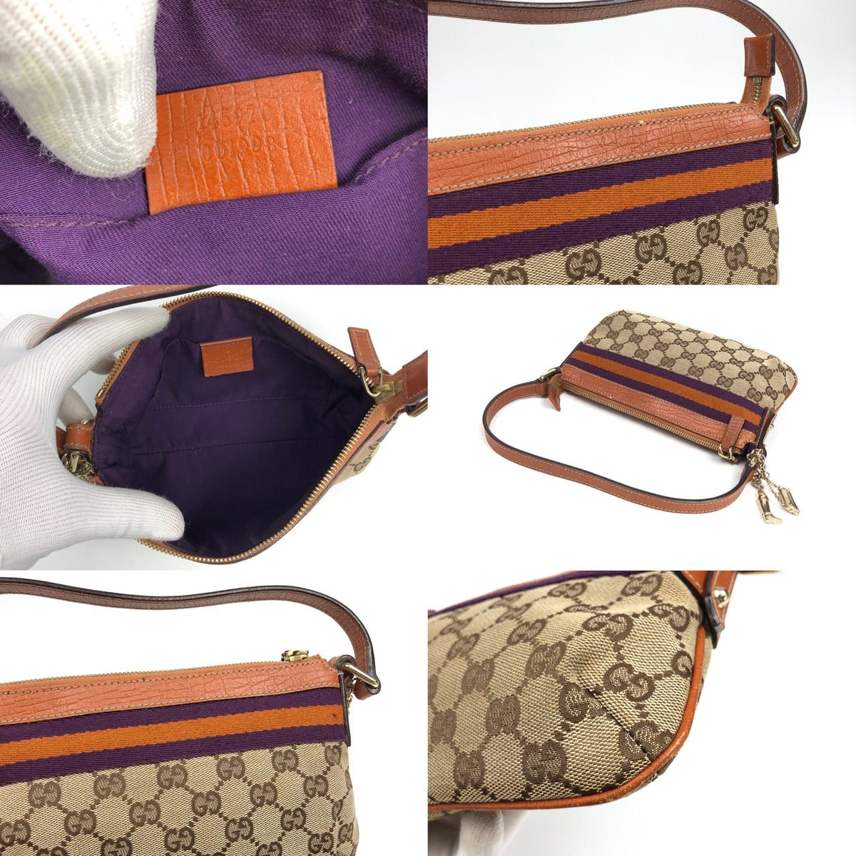 GUCCI MONOGRAM SHOULDER BAG