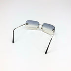 CHANEL BLUE GRADIENT RIMLESS SUNGLASSES
