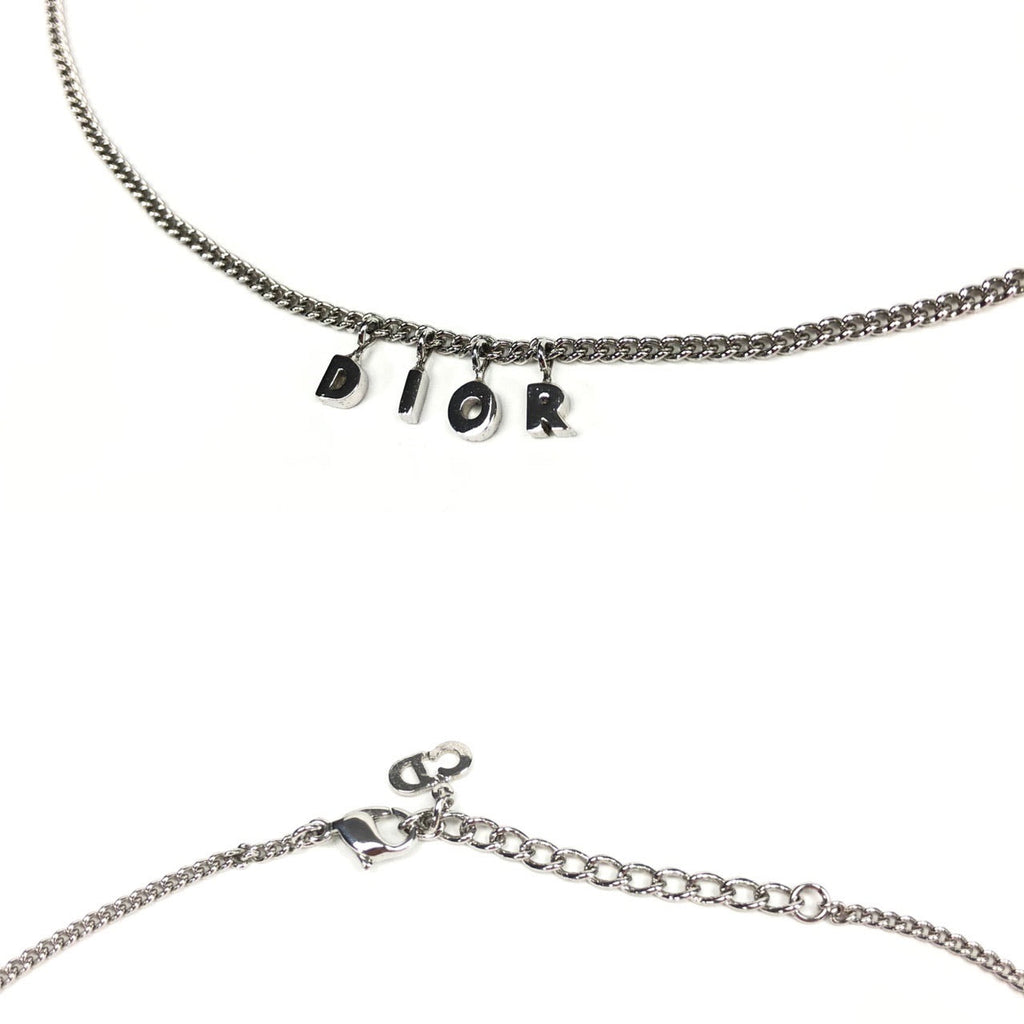 CHRISTIAN DIOR SPELL-OUT NECKLACE