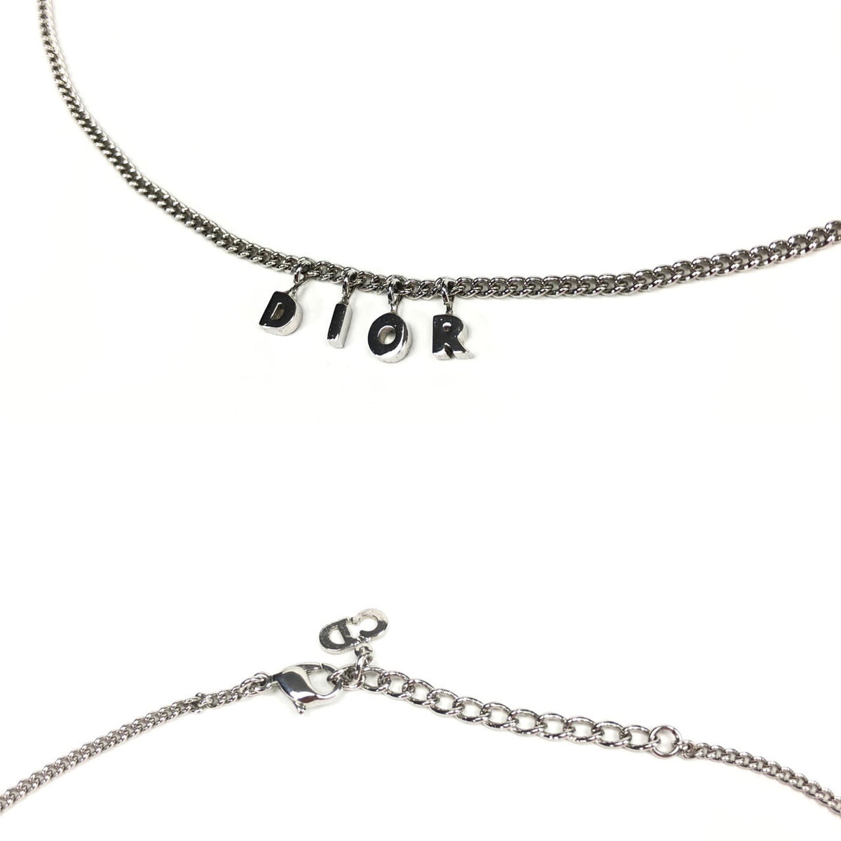 CHRISTIAN DIOR SPELL-OUT NECKLACE