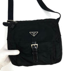 PRADA NYLON BUCKLE CROSSBODY BAG