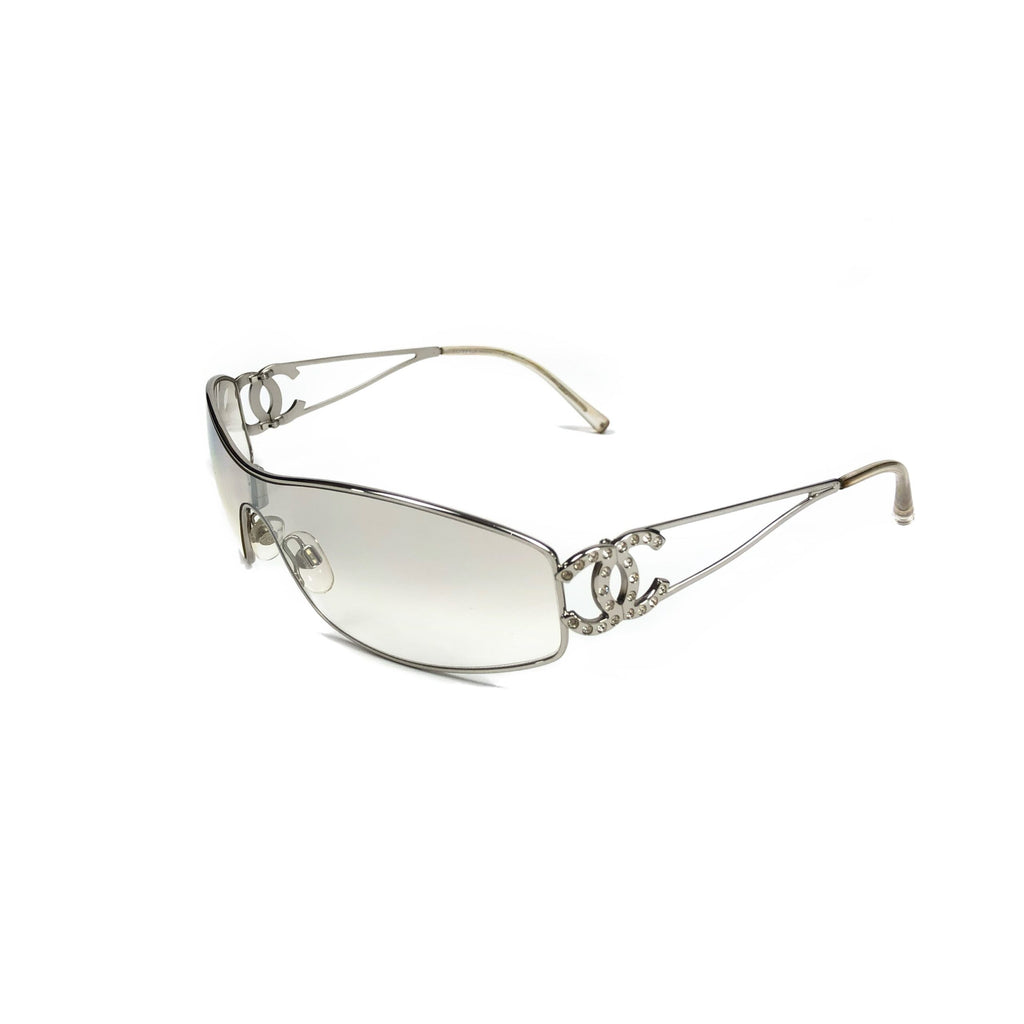 CHANEL RIMLESS VISOR SUNGLASSES