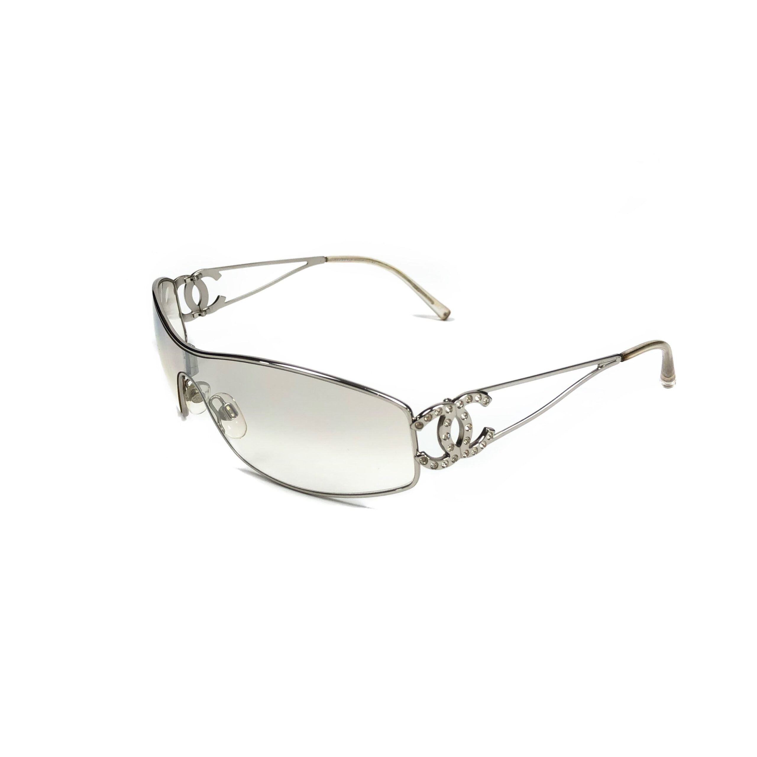 CHANEL RIMLESS VISOR SUNGLASSES