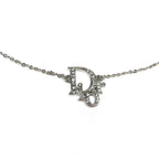 CHRISTIAN DIOR JEWELLED MONOGRAM NECKLACE