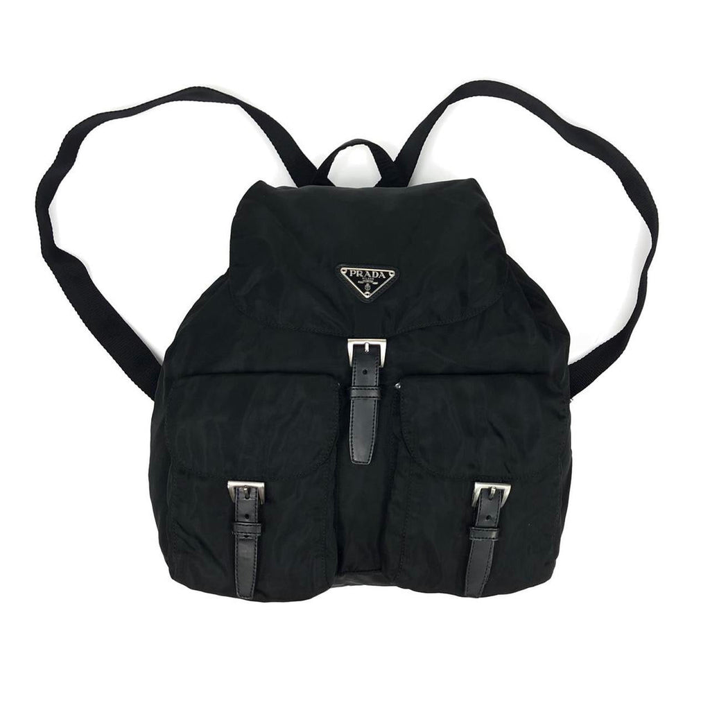 PRADA NYLON DOUBLE BUCKLE BACKPACK