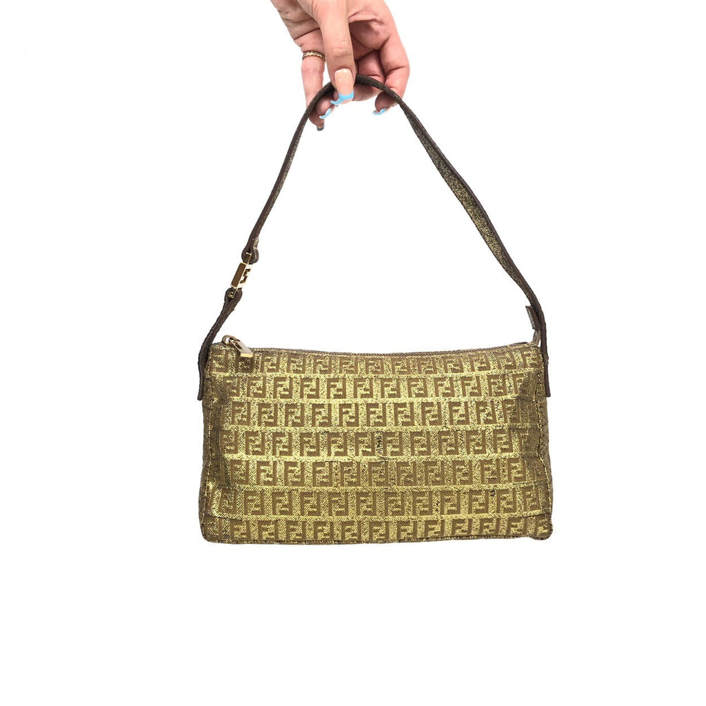 FENDI ZUCCA SHOULDER BAG