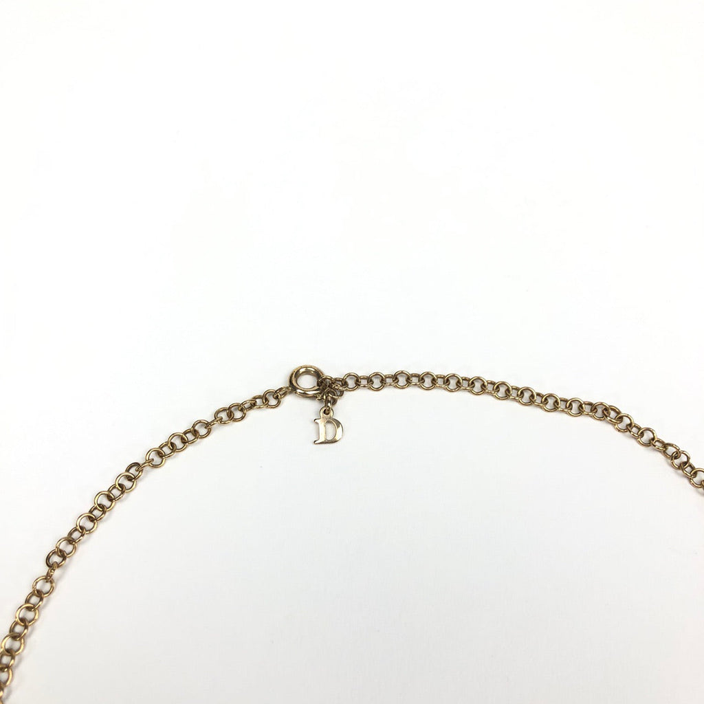 CHRISTIAN DIOR PADLOCK NECKLACE