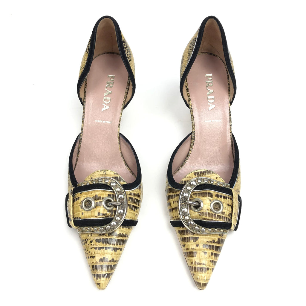 PRADA KITTEN HEELS - UK 2 /  US 3 / EU 35