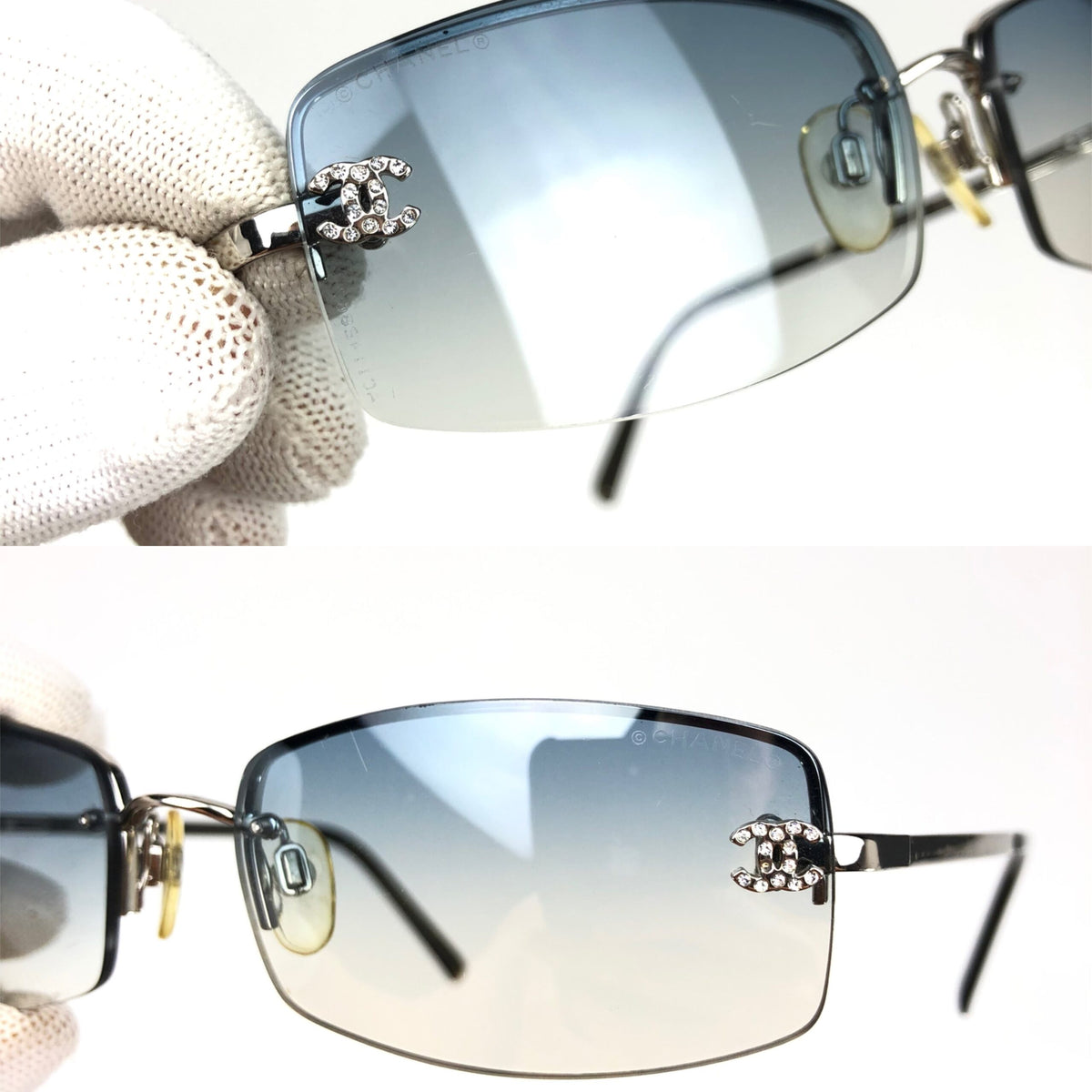 CHANEL BLUE GRADIENT SUNGLASSES