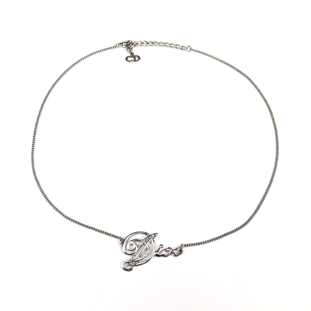 CHRISTIAN DIOR SPELL-OUT NECKLACE