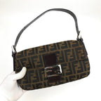 FENDI ZUCCA BAGUETTE SHOULDER BAG