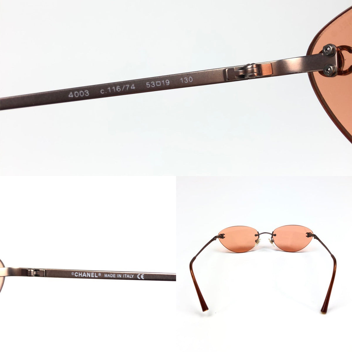 CHANEL RIMLESS SUNGLASSES