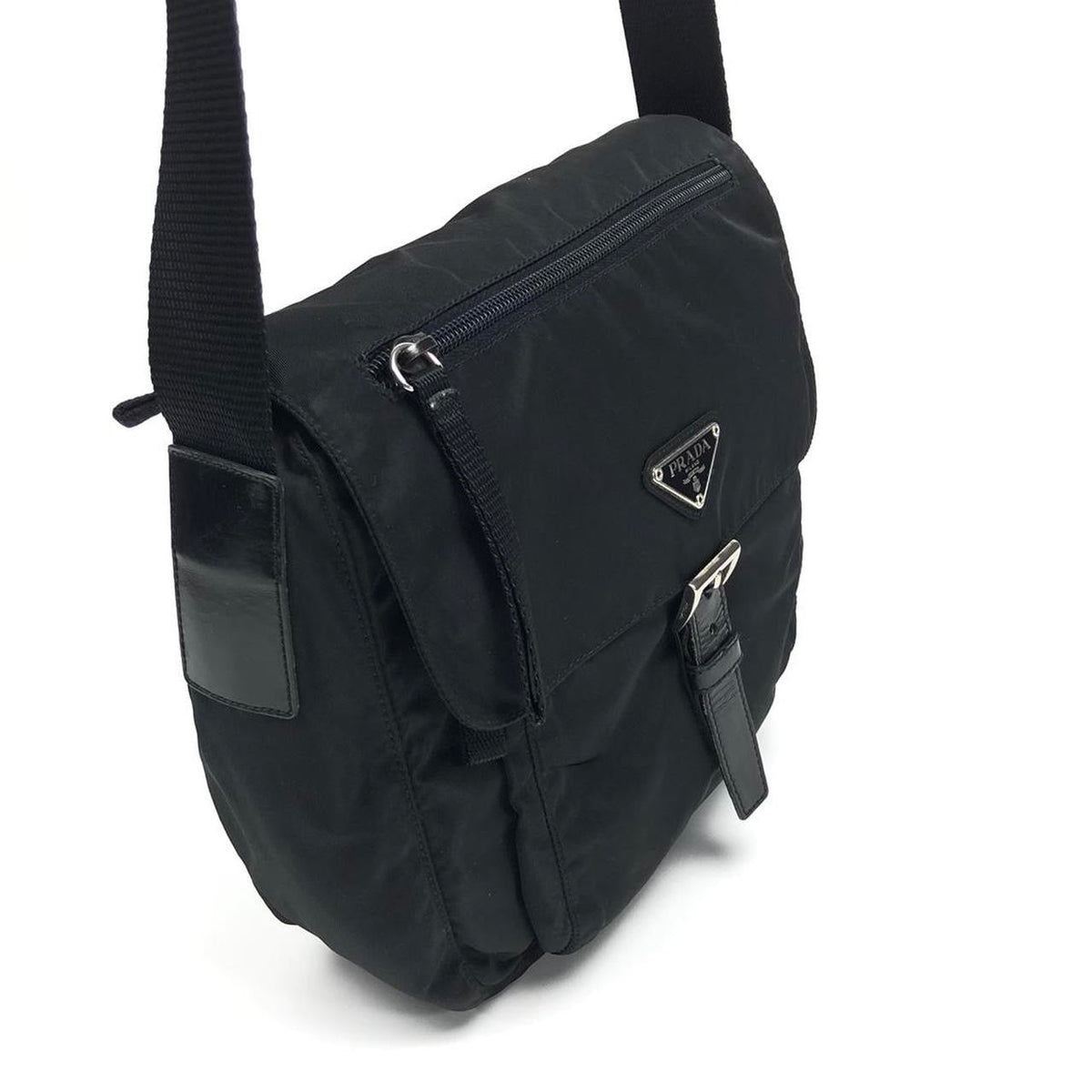 PRADA NYLON BUCKLE CROSSBODY BAG