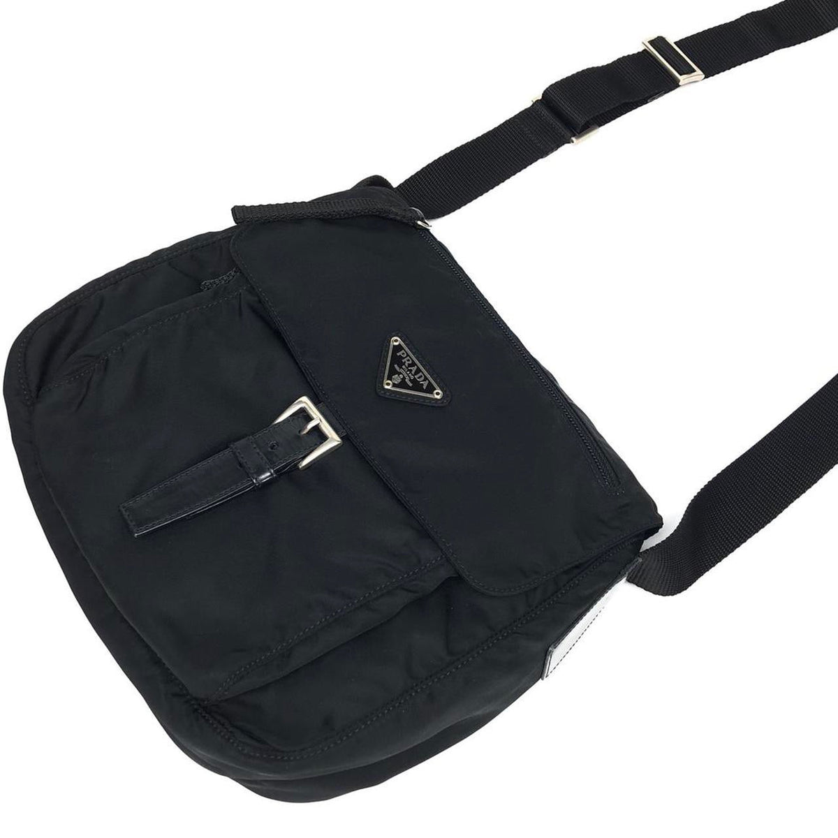 PRADA NYLON BUCKLE CROSSBODY BAG