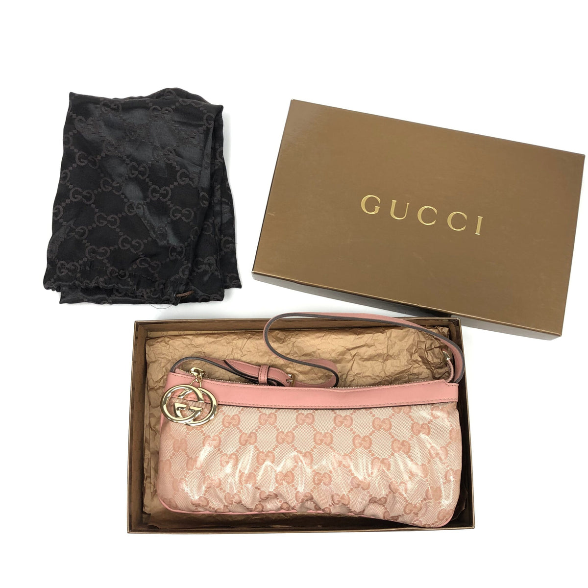 GUCCI MONOGRAM SHOULDER BAG