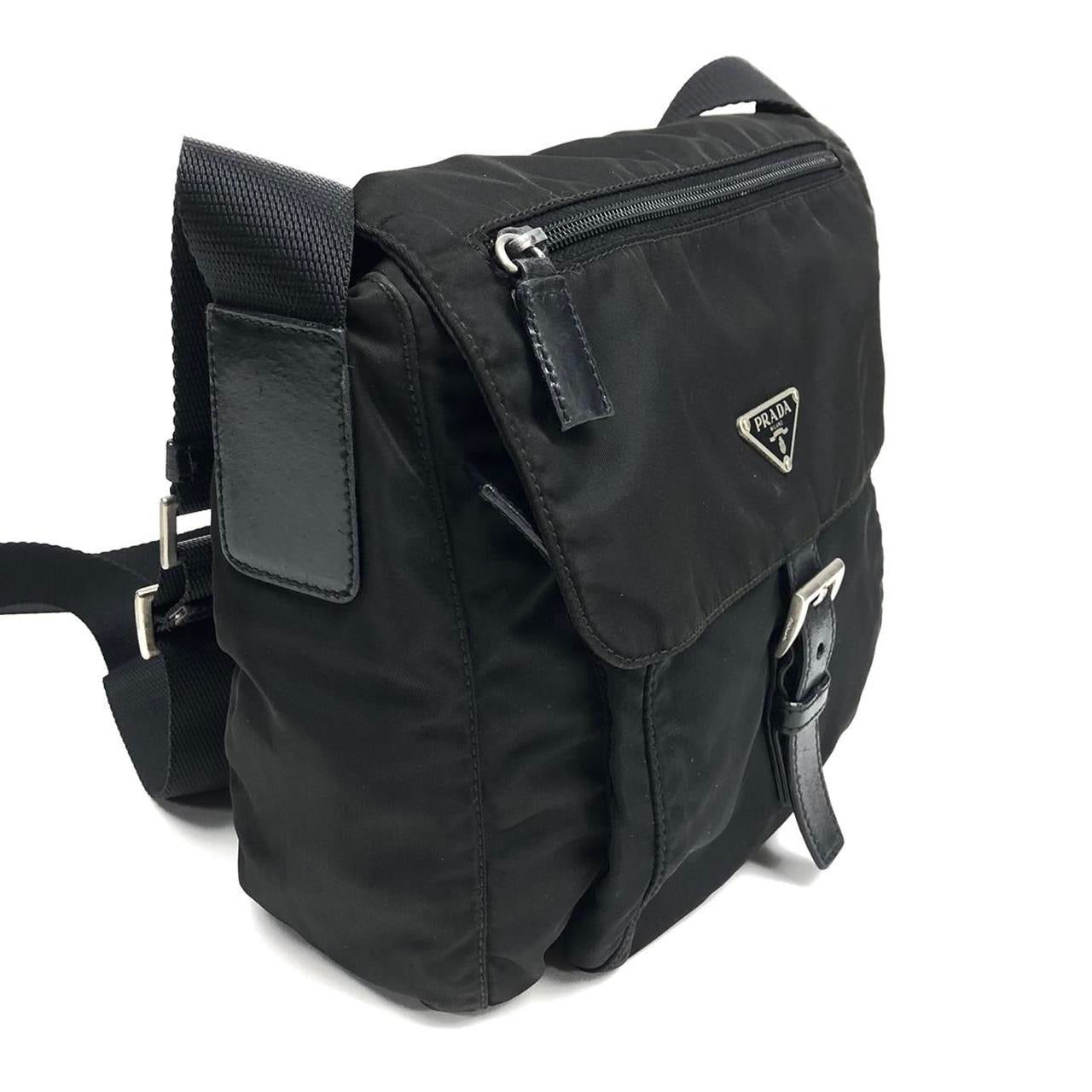 PRADA NYLON BUCKLE CROSSBODY BAG