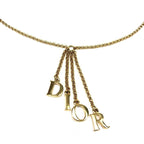 CHRISTIAN DIOR SPELL-OUT NECKLACE