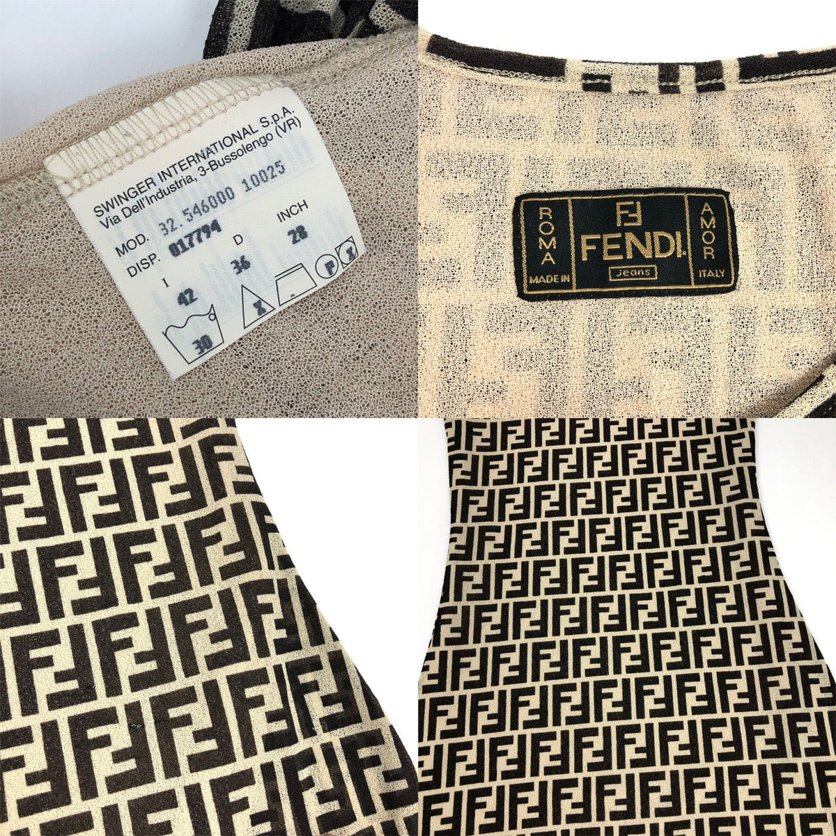 FENDI ZUCCA DRESS