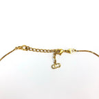 CHRISTIAN DIOR TRIPLE LOGO NECKLACE