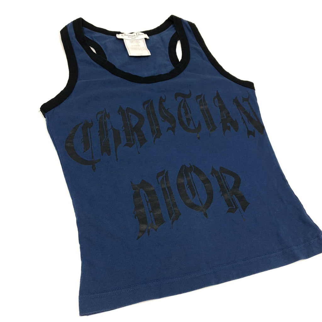 CHRISTIAN DIOR ‘CHRISTIAN DIOR’ GOTHIC LOGO TOP