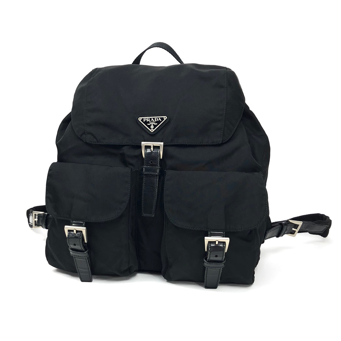 PRADA NYLON DOUBLE BUCKLE BACKPACK