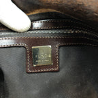 FENDI CALF HAIR BAGUETTE SHOULDER BAG