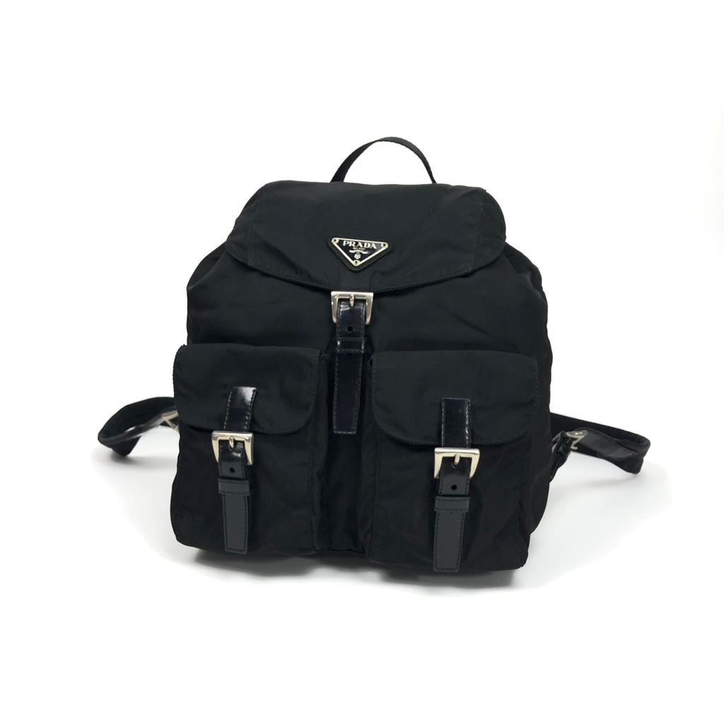 PRADA NYLON DOUBLE BUCKLE BACKPACK