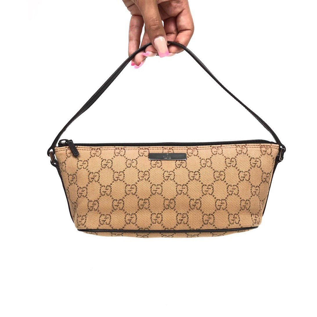 GUCCI MONOGRAM SHOULDER BAG