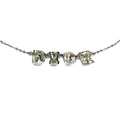 CHRISTIAN DIOR JEWELLED SPELL-OUT NECKLACE