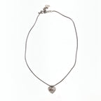 CHRISTIAN DIOR JEWELLED HEART NECKLACE