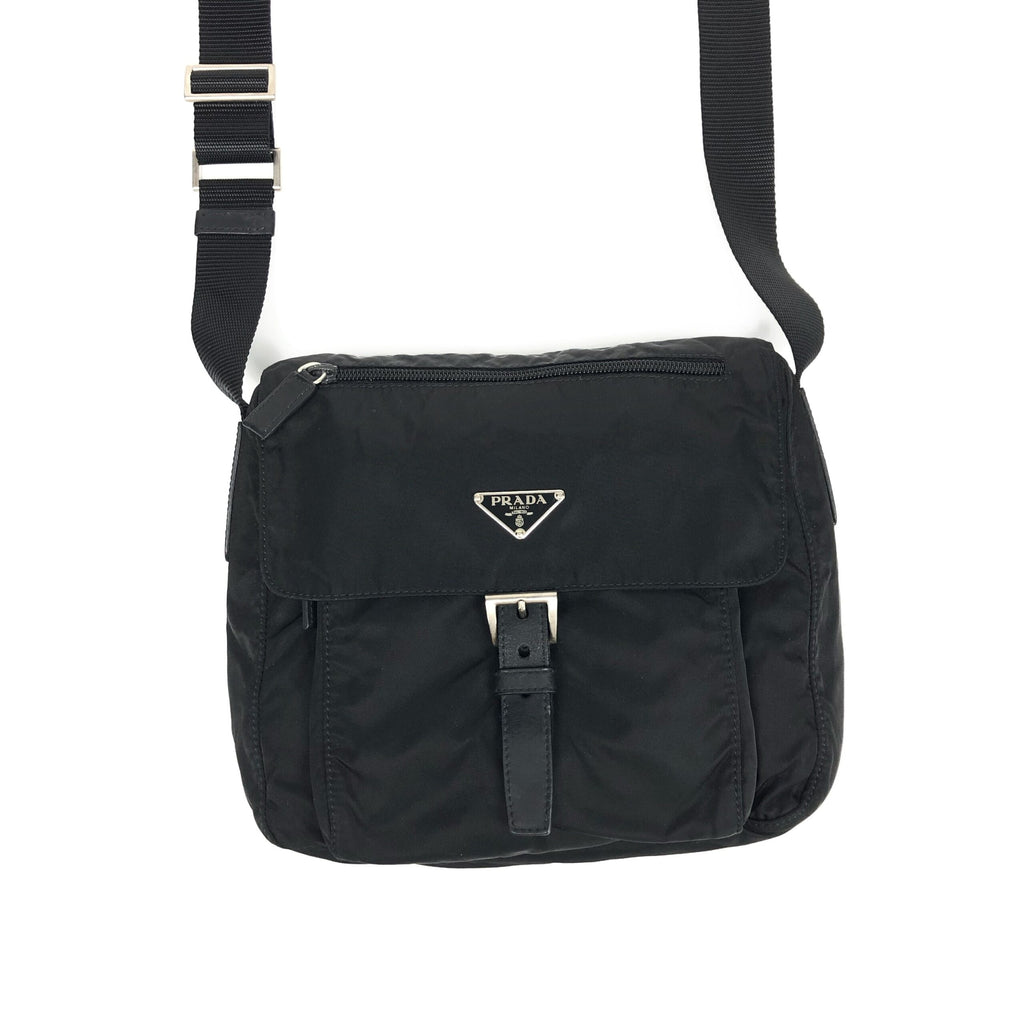PRADA NYLON BUCKLE CROSSBODY BAG
