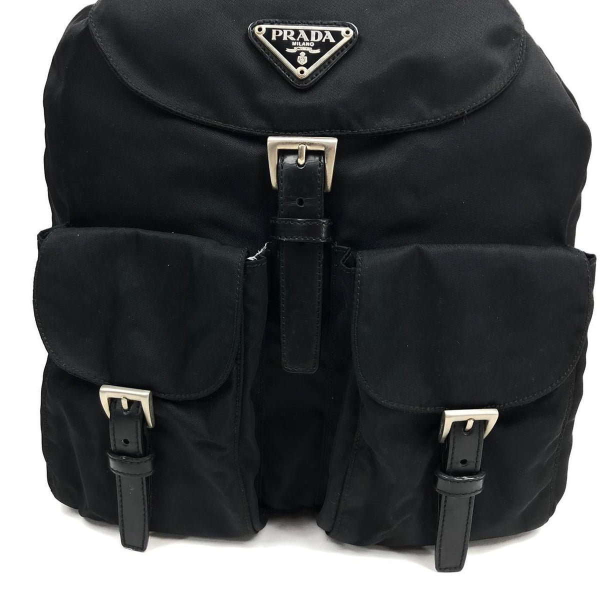 PRADA NYLON DOUBLE BUCKLE BACKPACK