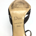 CHRISTIAN DIOR MONOGRAM HEELS -  UK 2.5, US 4.5, EU 35.5