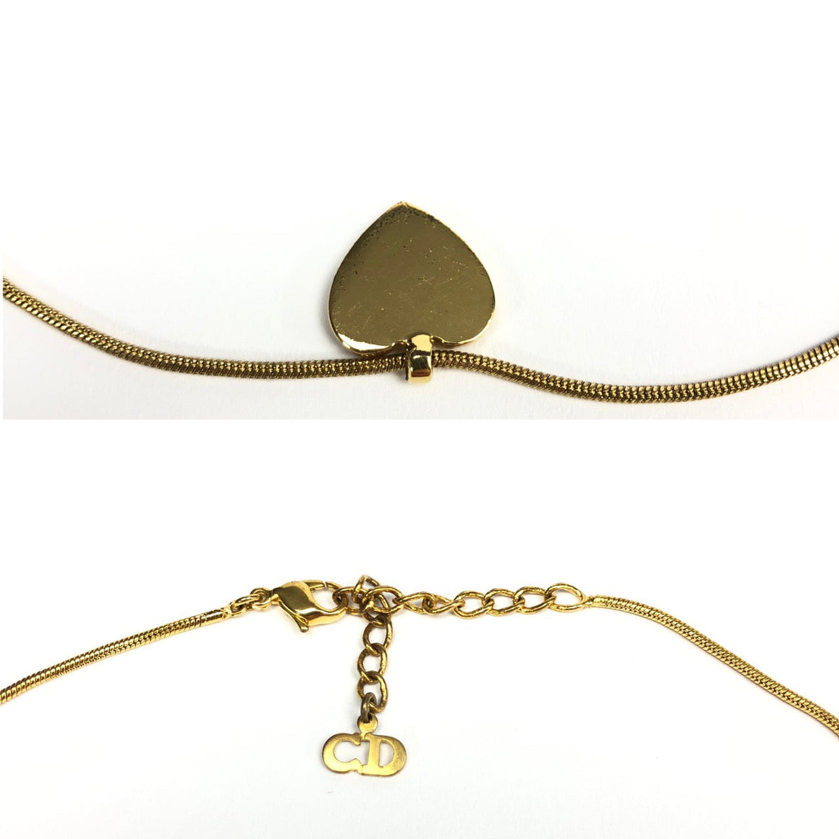 CHRISTIAN DIOR HEART NECKLACE
