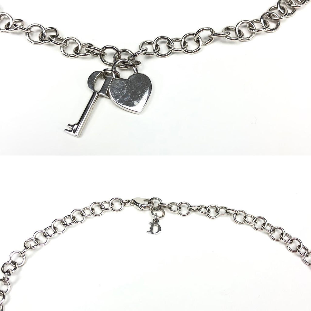CHRISTIAN DIOR PADLOCK & KEY NECKLACE