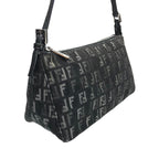 FENDI ZUCCA DENIM SHOULDER BAG