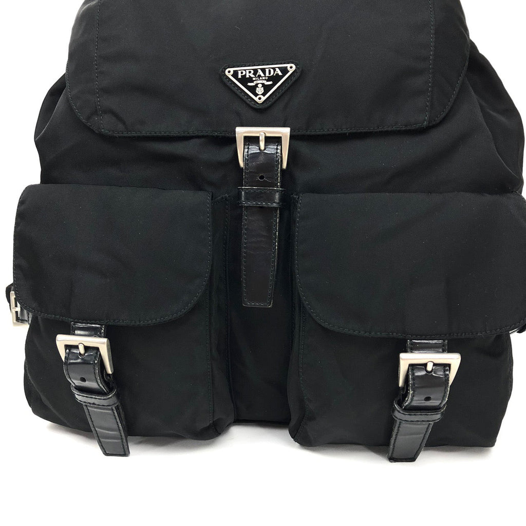 PRADA NYLON DOUBLE BUCKLE BACKPACK