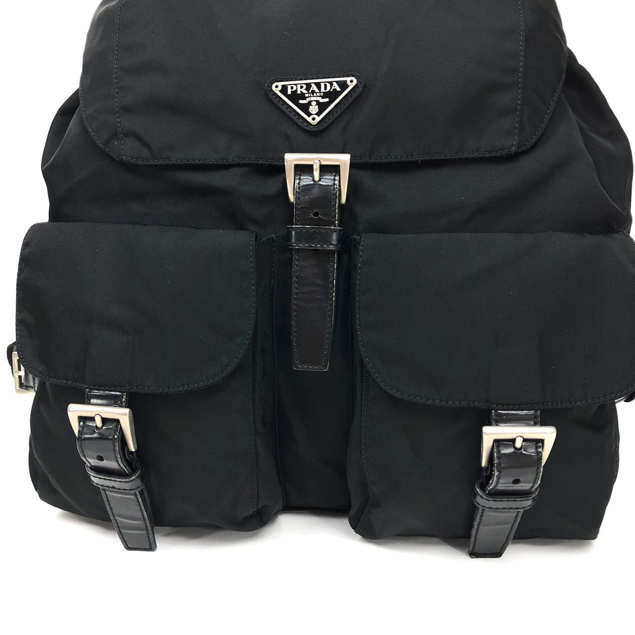 PRADA NYLON DOUBLE BUCKLE BACKPACK